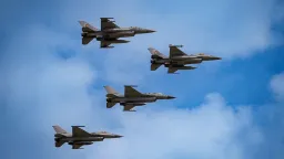 NATO F-16 Shoots Down Stray Ukrainian Drone Over Estonia