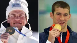 Norwegian Skier Joins Michael Phelps in Elite Double-Digit Gold Medal Club
