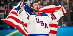 Olympic Hero Hellebuyck Honored with 'Secretary of Defense' Title