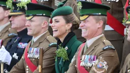 Princess of Wales Honors Irish Guards on St Patrick's Day