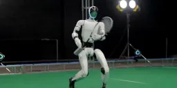 Humanoid Robot Masters Real-Time Tennis Play