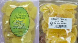 SFA Recalls Dried Pineapple Over Undeclared Allergen