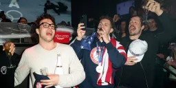 Team USA Hockey Celebrates Gold Medal with National Anthem at Miami Nightclub