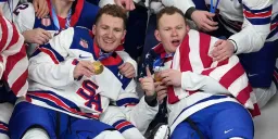 Team USA Hockey Stars Dedicate Gold Medal to American Heroes