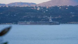 USS Gerald R. Ford Carrier Arrives in Crete Amid Middle East Tensions