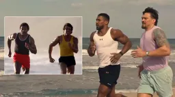 Usyk and Joshua Recreate 'Rocky III' Training: A Real-Life Redemption Story