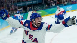 U.S. Men's Hockey Advances to Olympic Gold Medal Game vs. Canada