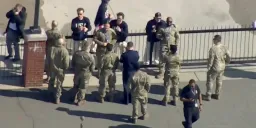 Team USA Hockey Celebrates Gold with Military, Heads to White House
