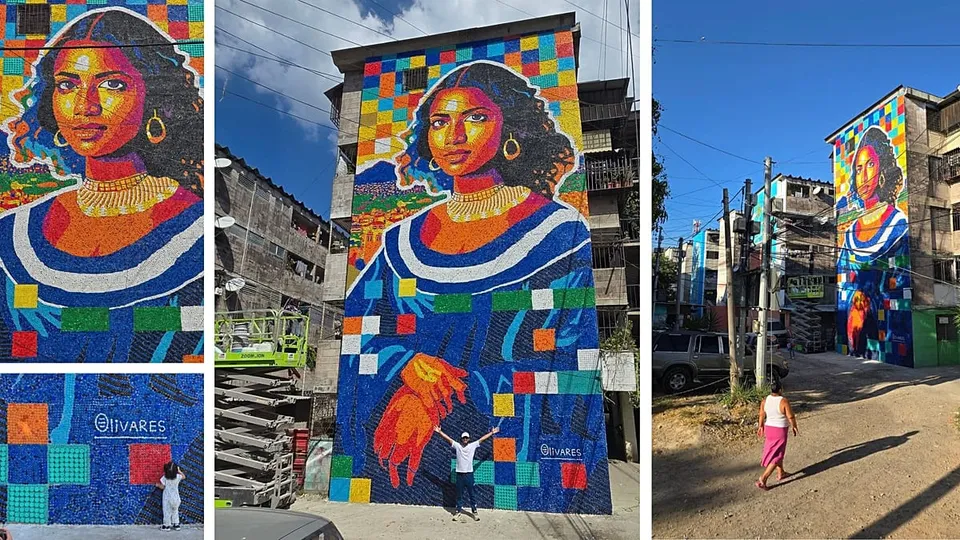 Giant Recycled Mural in El Salvador: A Monument to Community and Art