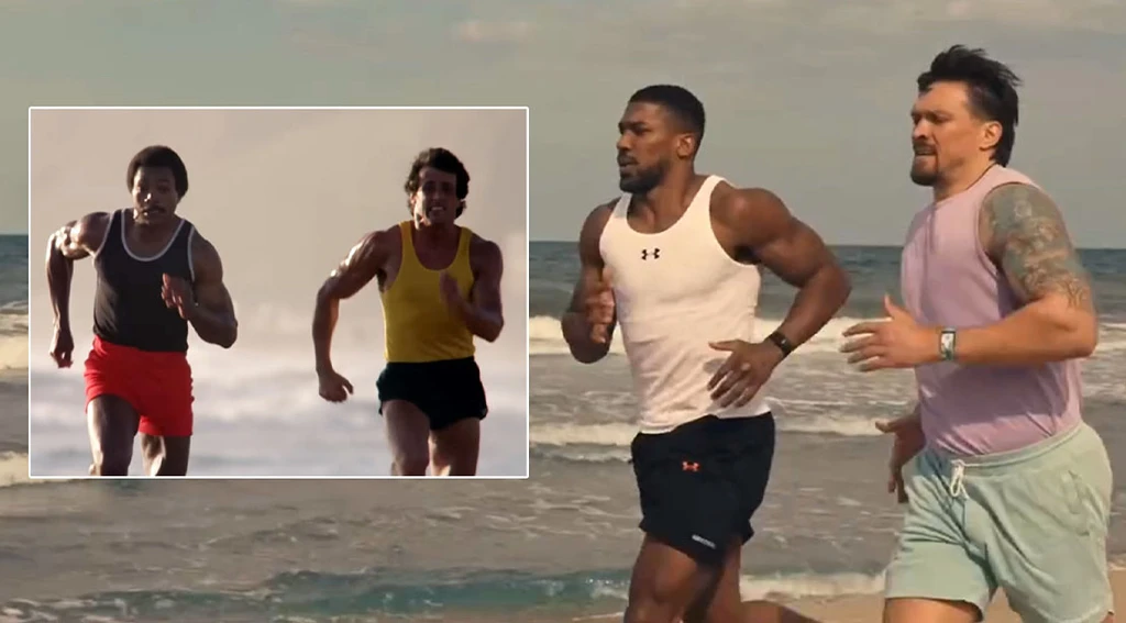 Usyk and Joshua Recreate 'Rocky III' Training: A Real-Life Redemption Story