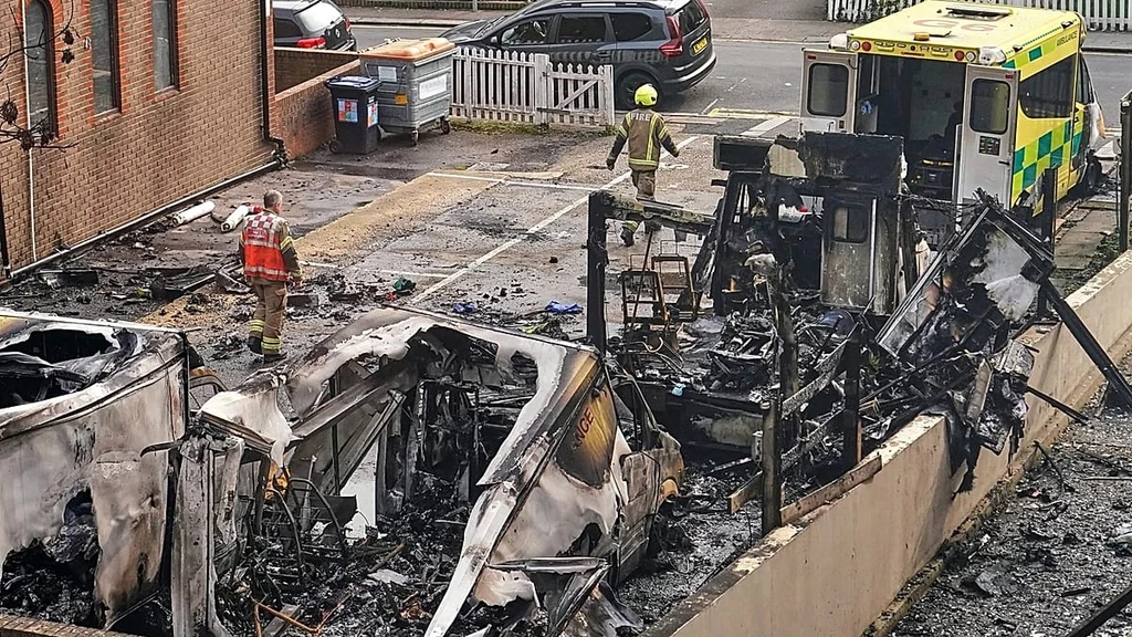UK Police Arrest Two Men Over Arson Attack on Jewish Charity Ambulances