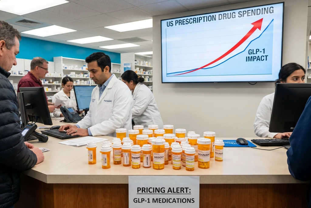 US Prescription Drug Spending on Track to Exceed $1 Trillion, Fueled by GLP-1s
