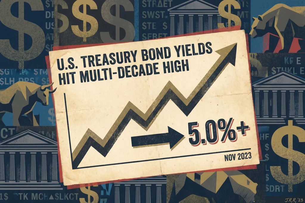 30-Year Treasury Yield Surges to 5.2%, Highest Since 2007